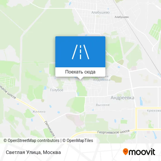 Карта Светлая Улица