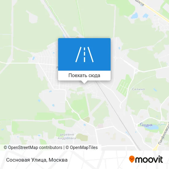 Карта Сосновая Улица