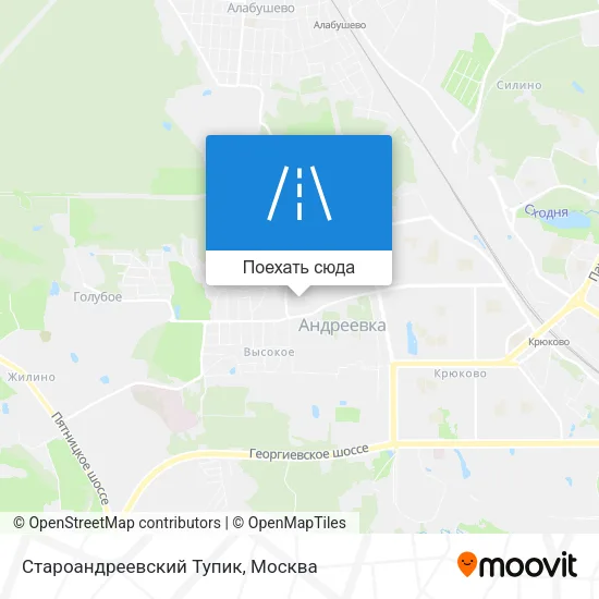 Карта Староандреевский Тупик