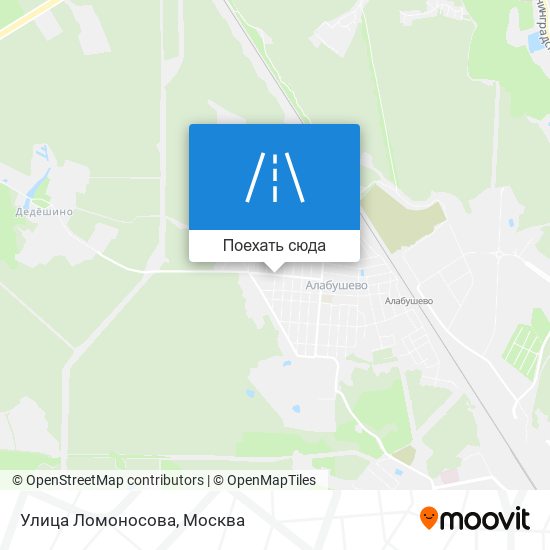 Карта Улица Ломоносова