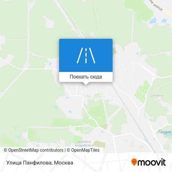 Карта Улица Панфилова