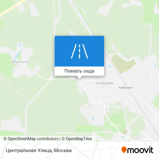 Карта Центральная Улица