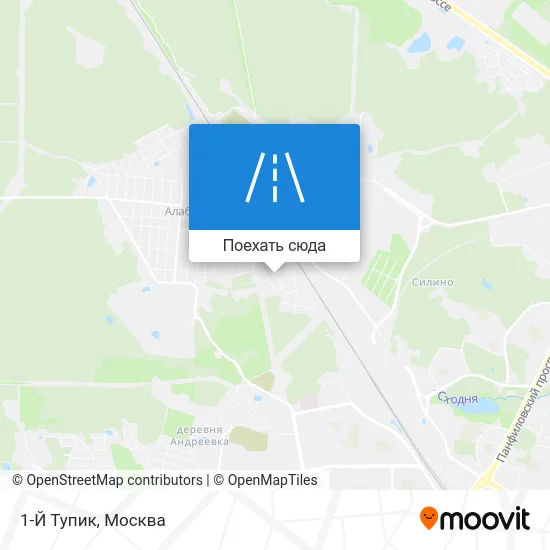 Карта 1-Й Тупик