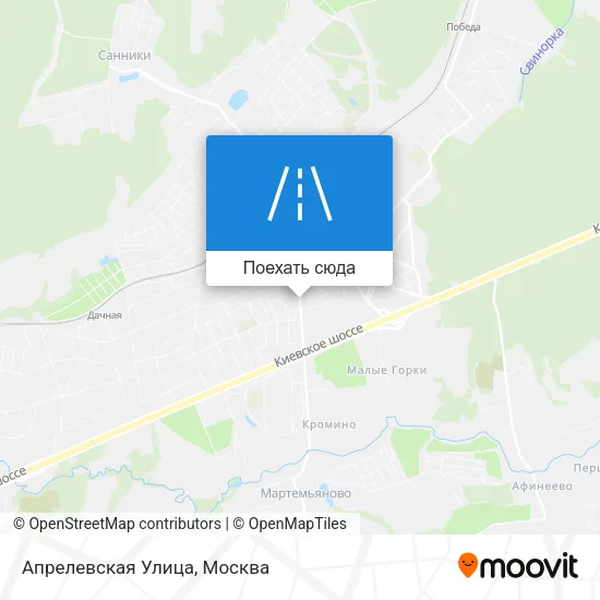 Карта Апрелевская Улица