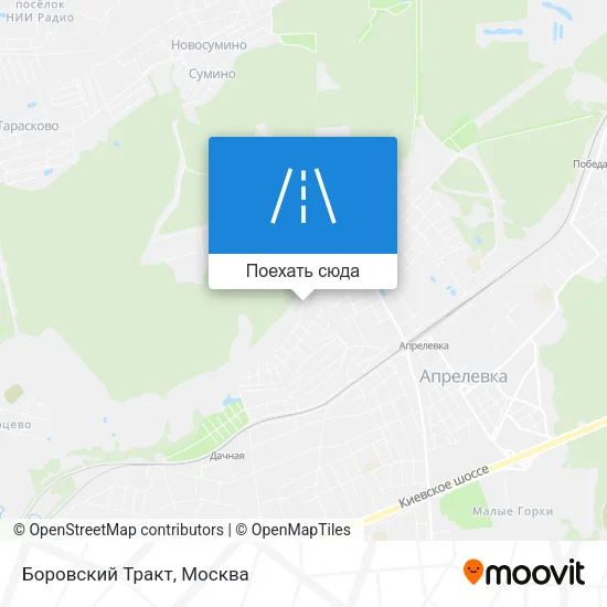 Карта Боровский Тракт