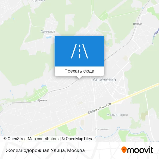 Карта Железнодорожная Улица