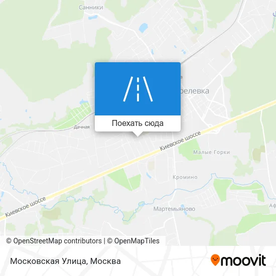 Карта Московская Улица