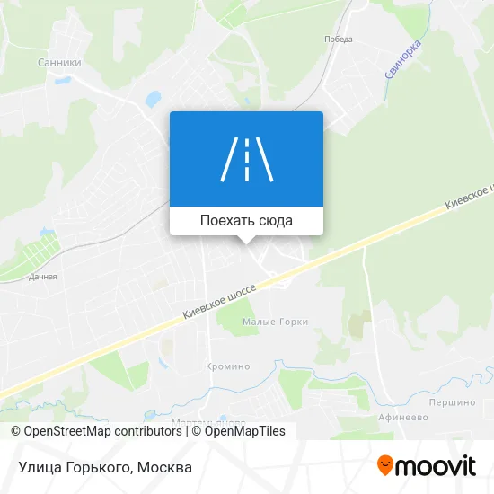 Карта Улица Горького