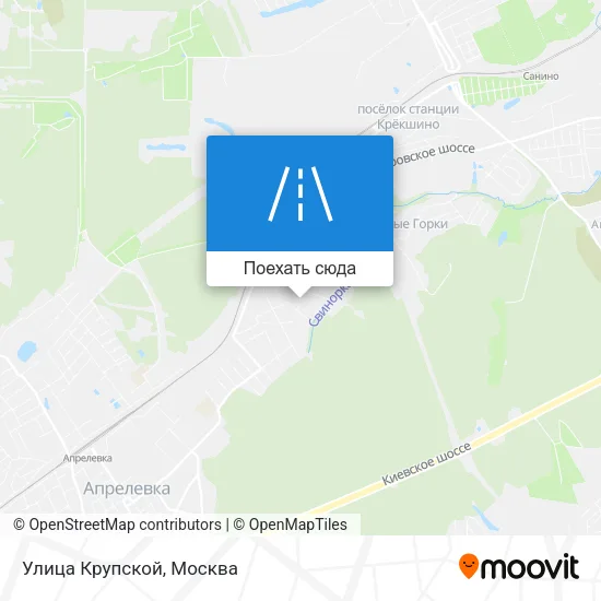 Карта Улица Крупской