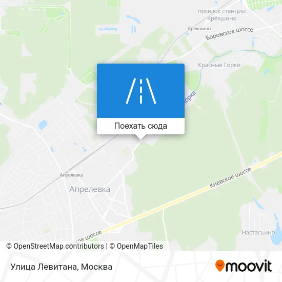 Карта Улица Левитана