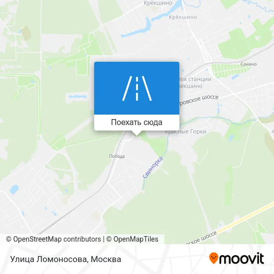 Карта Улица Ломоносова
