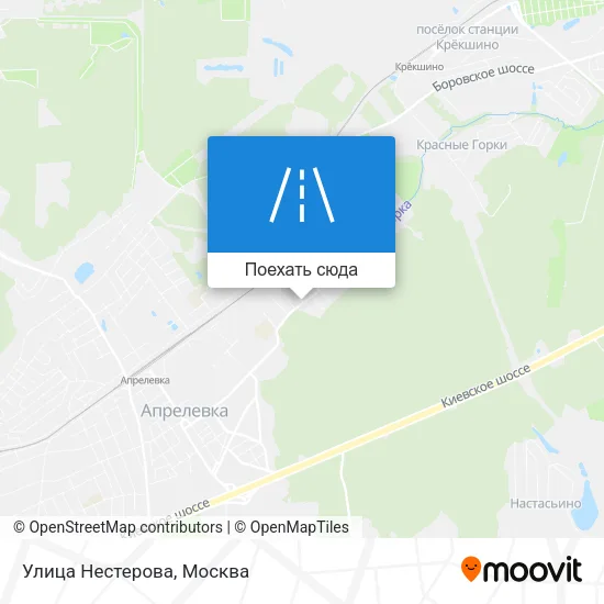Карта Улица Нестерова