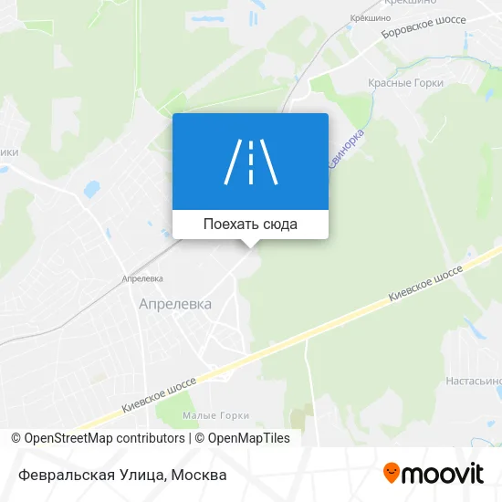 Карта Февральская Улица