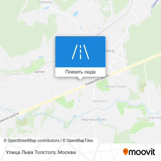Карта Улица Льва Толстого