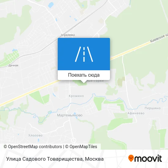 Карта Улица Садового Товарищества