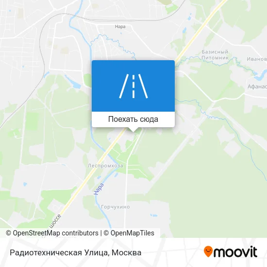 Карта Радиотехническая Улица