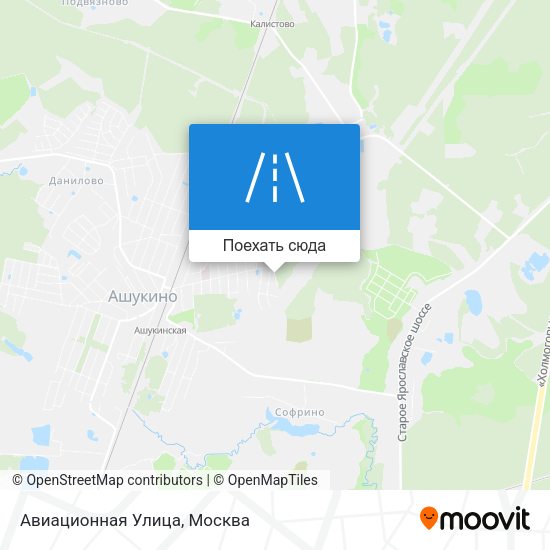 Карта Авиационная Улица