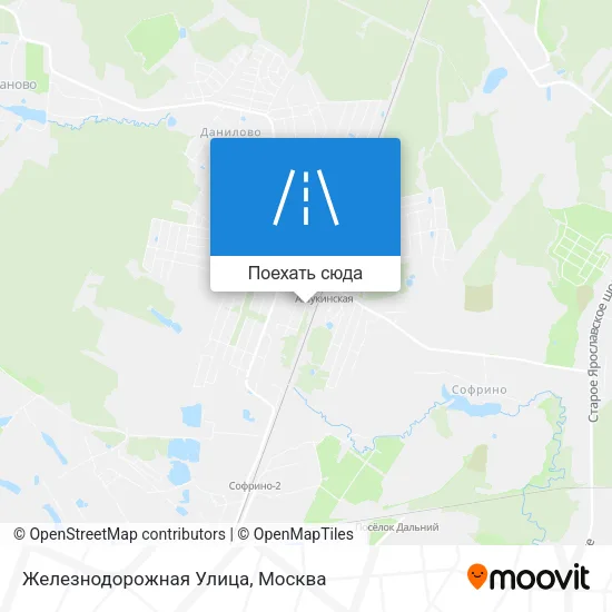 Карта Железнодорожная Улица