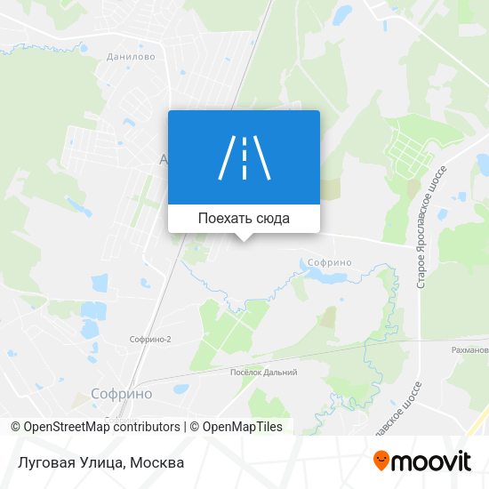 Карта Луговая Улица