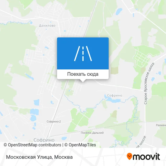 Карта Московская Улица