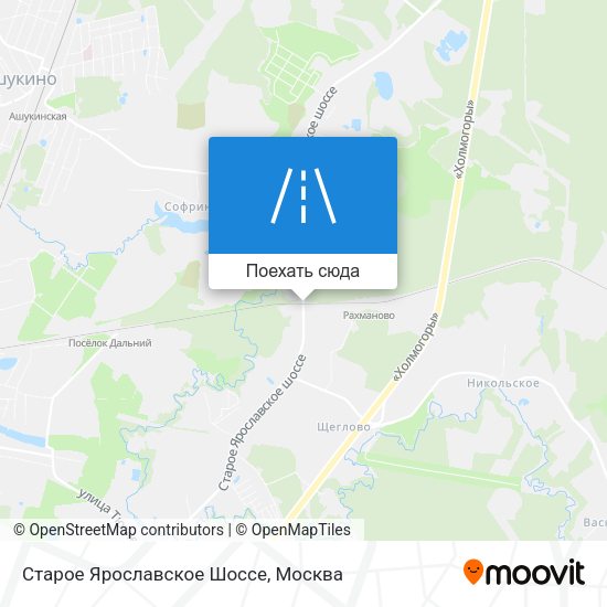Карта Старое Ярославское Шоссе