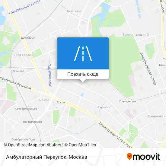 Карта Амбулаторный Переулок