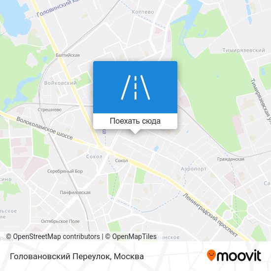 Карта Головановский Переулок
