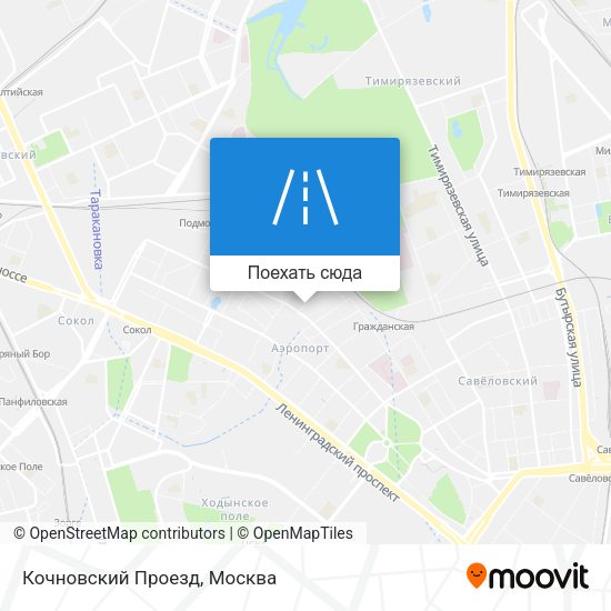 Карта Кочновский Проезд