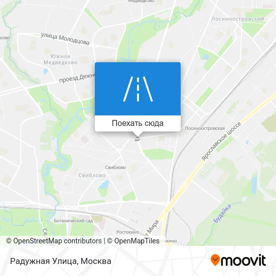 Карта Радужная Улица