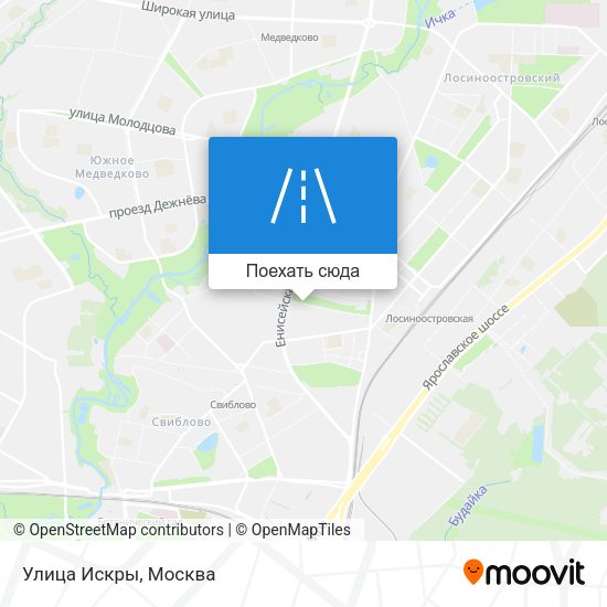 Карта Улица Искры