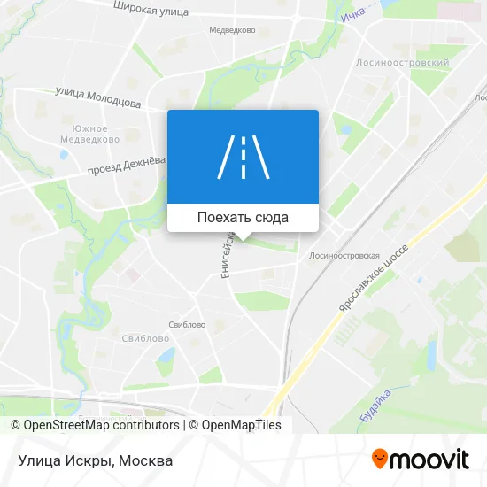 Карта Улица Искры