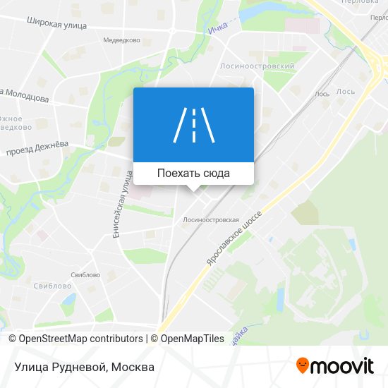 Карта Улица Рудневой