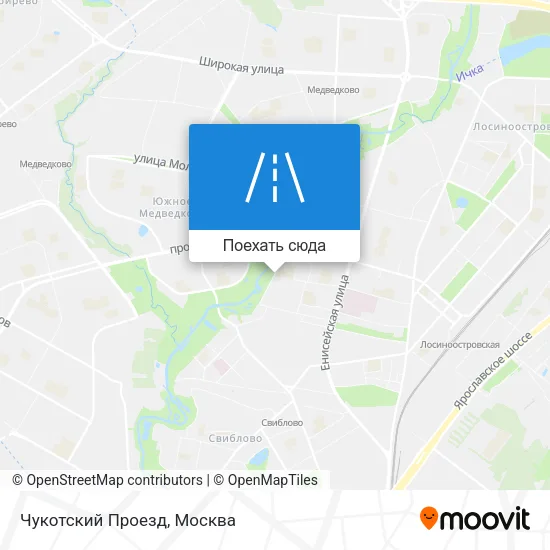 Карта Чукотский Проезд
