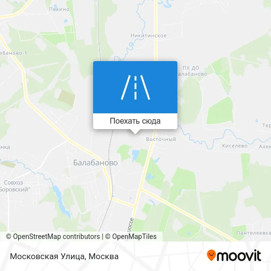 Карта Московская Улица