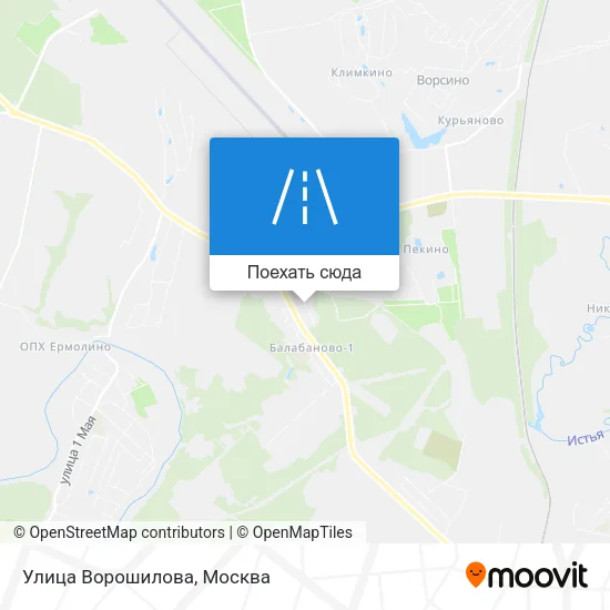 Карта Улица Ворошилова