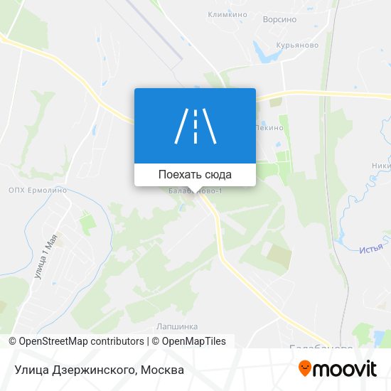 Карта Улица Дзержинского
