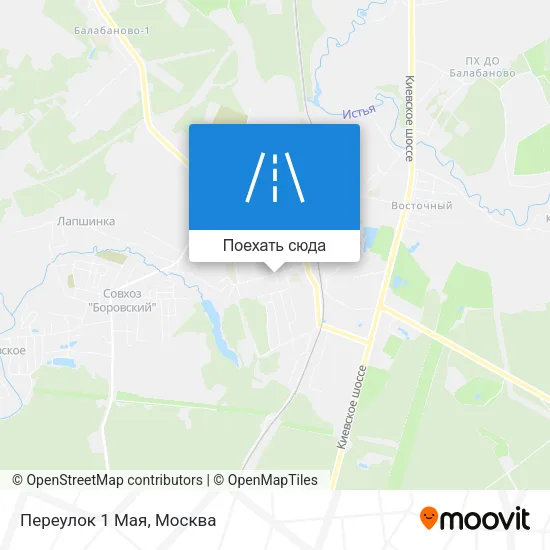 Карта Переулок 1 Мая