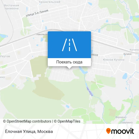 Карта Ёлочная Улица