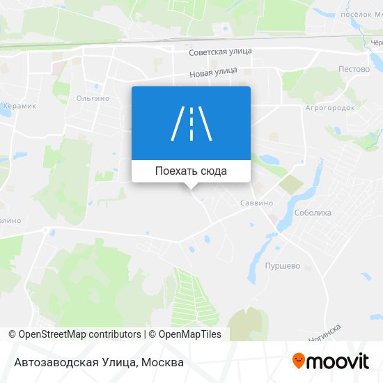 Карта Автозаводская Улица