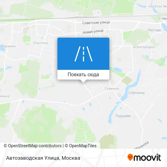 Карта Автозаводская Улица