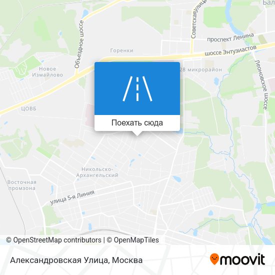Карта Александровская Улица