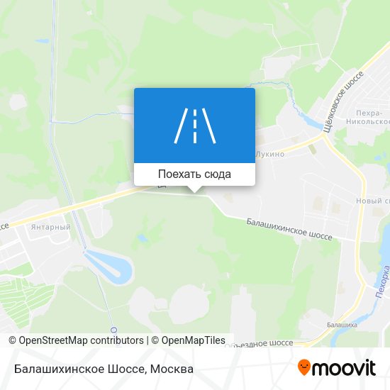 Карта Балашихинское Шоссе