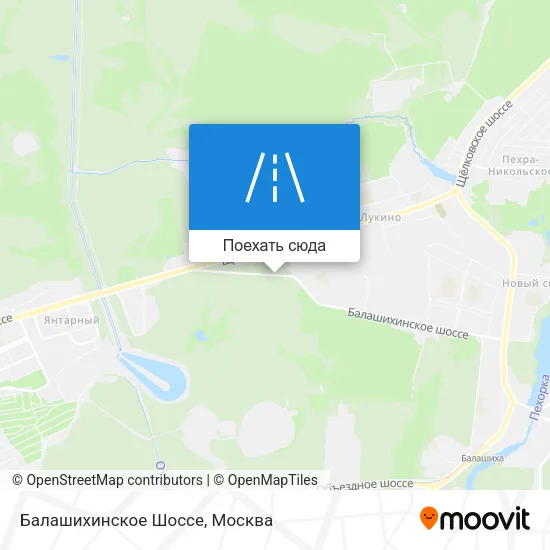 Карта Балашихинское Шоссе