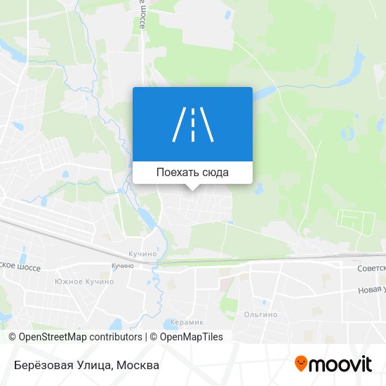 Карта Берёзовая Улица