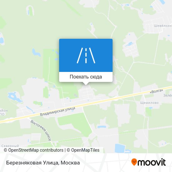 Карта Березняковая Улица