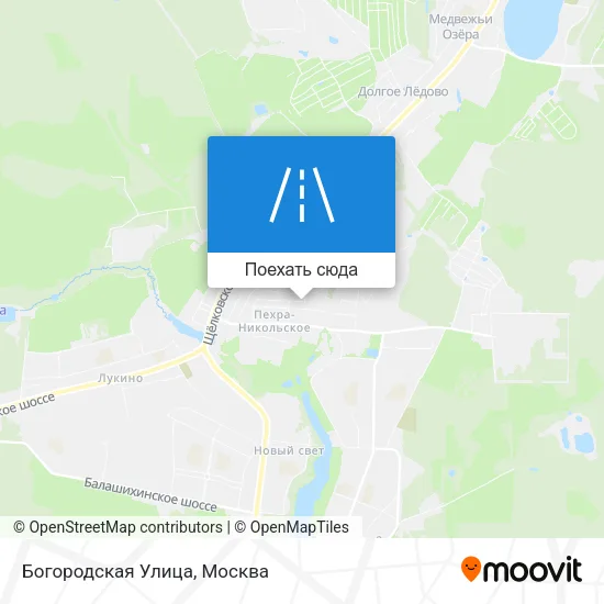 Карта Богородская Улица