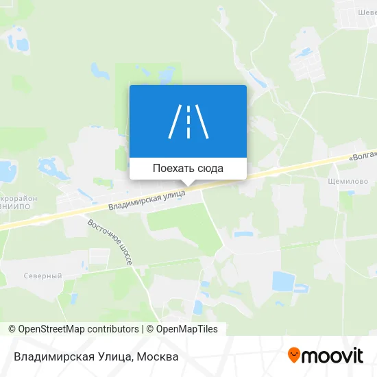 Карта Владимирская Улица
