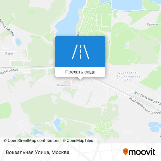 Карта Вокзальная Улица