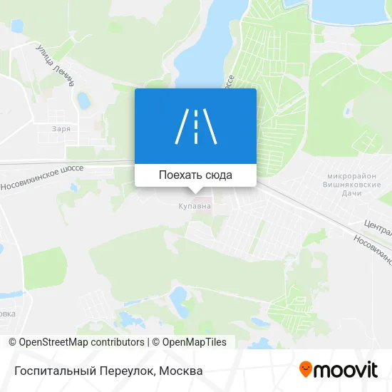 Карта Госпитальный Переулок