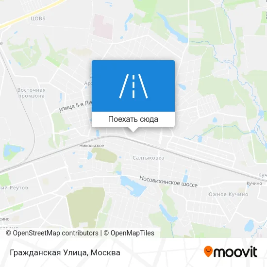 Карта Гражданская Улица